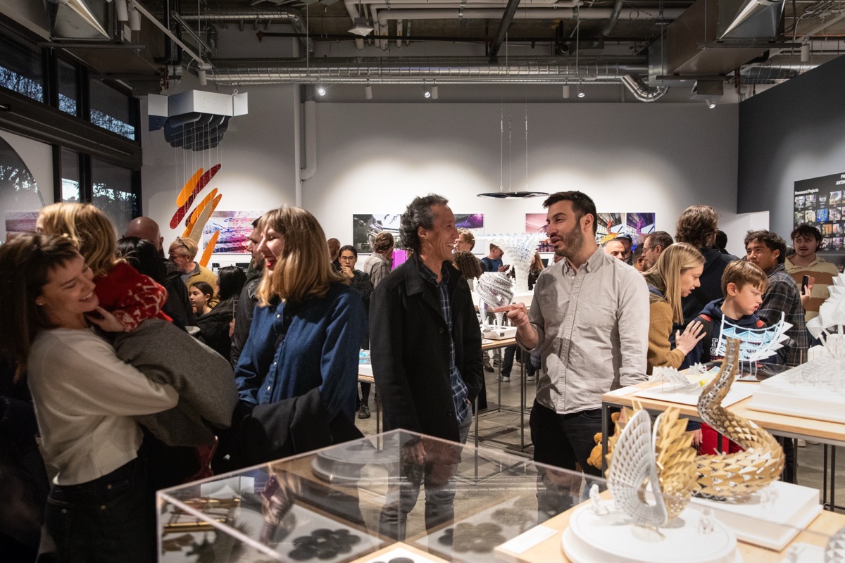 Exhibition space during the Metaxis opening